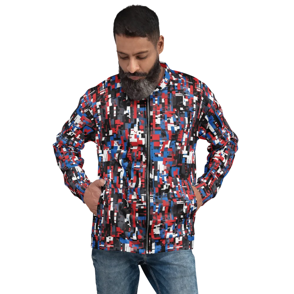 Chromatic Scramble on Bomber Jacket — Front