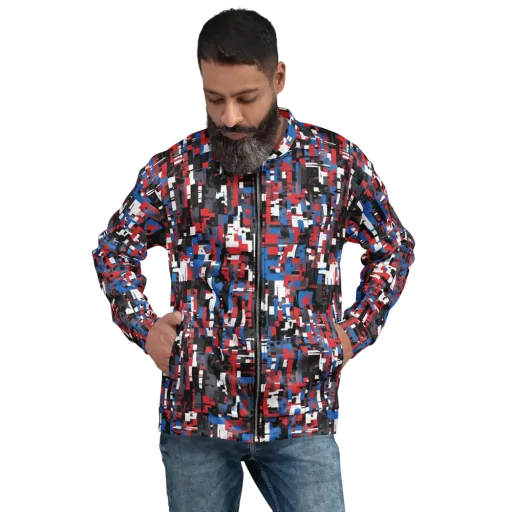 Chromatic Scramble on a Bomber Jacket