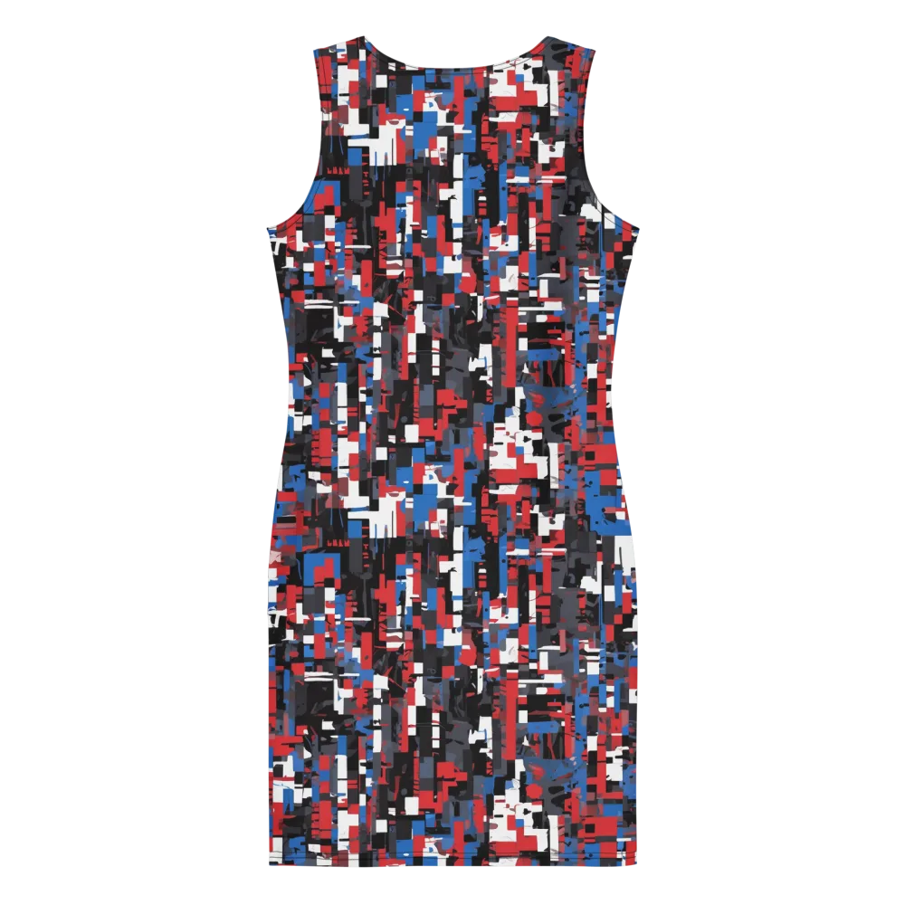 Chromatic Scramble on Bodycon Dress — Back