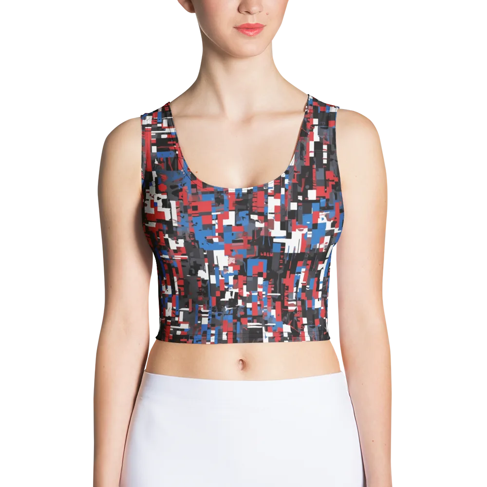 Chromatic Scramble on Crop Top — Front