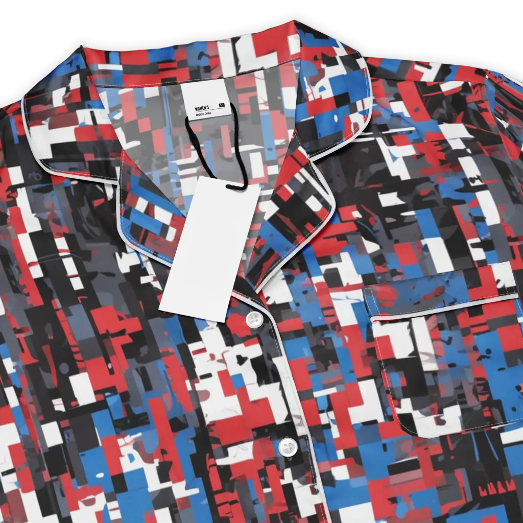 Chromatic Scramble on Women's Short Sleeve Pajama Top — Product details