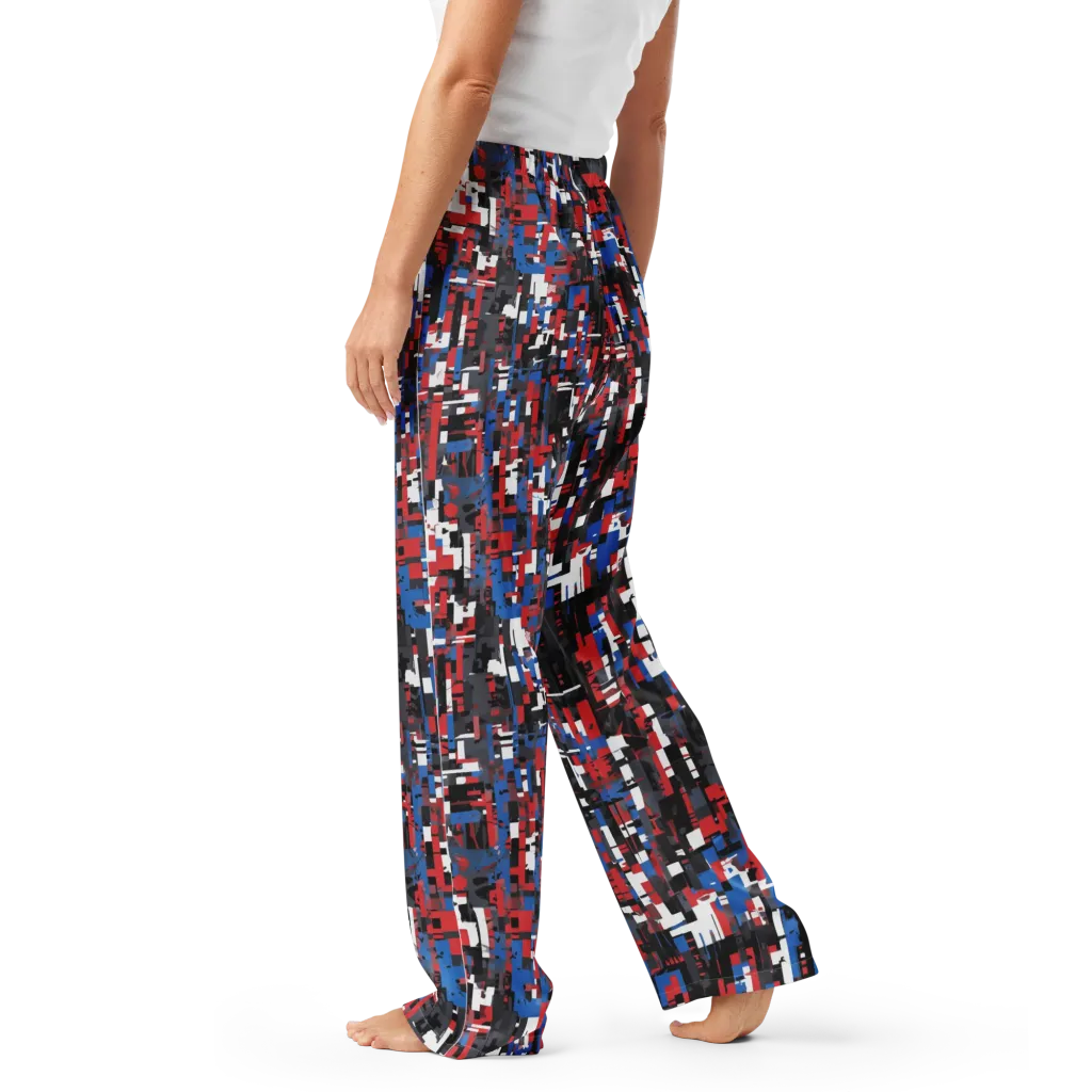 Chromatic Scramble on Women's Pajama Pants — Left