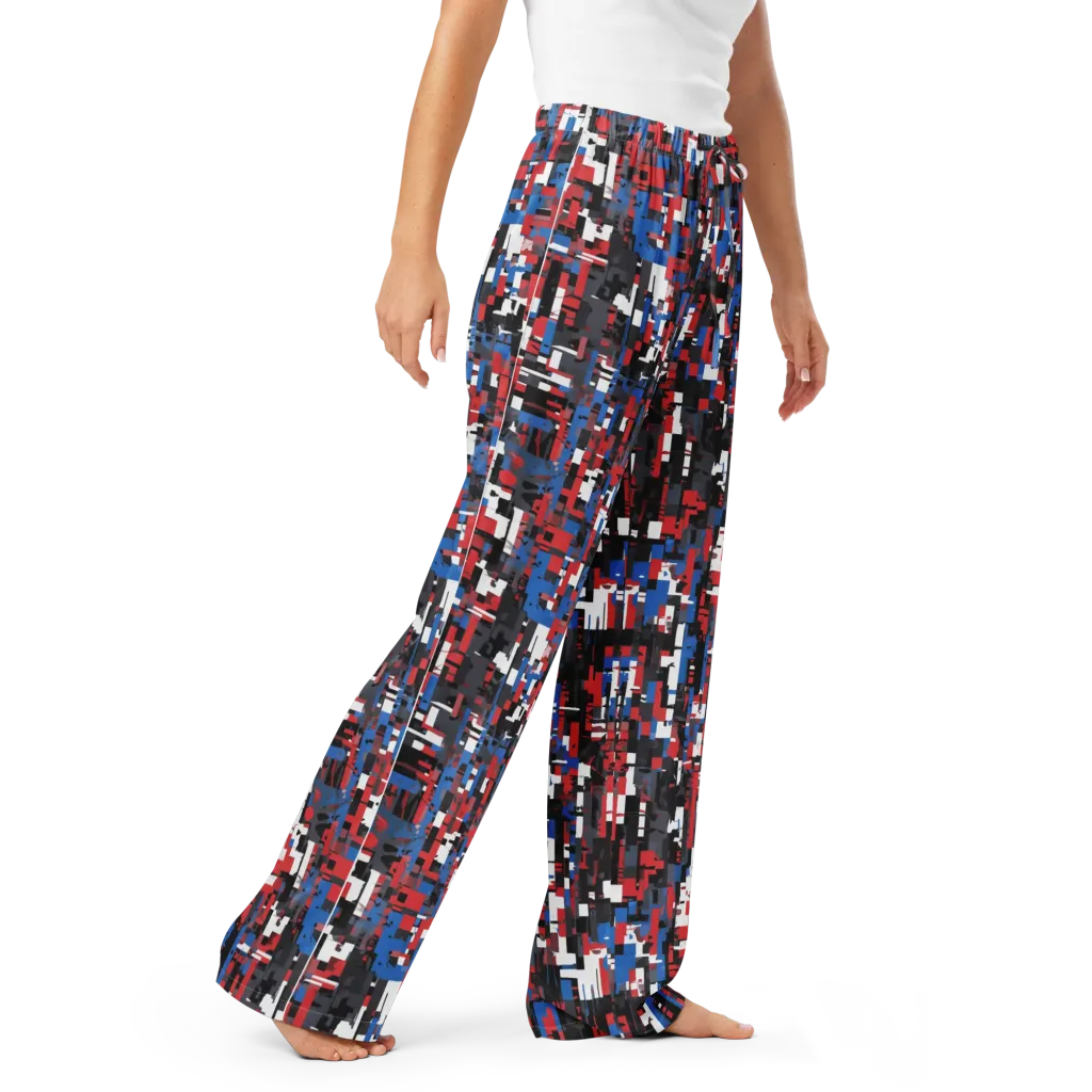 Chromatic Scramble on Women's Pajama Pants — Right Front