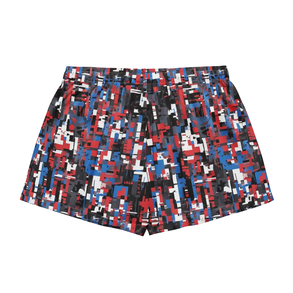 Chromatic Scramble on Women's Pajama Shorts — Back