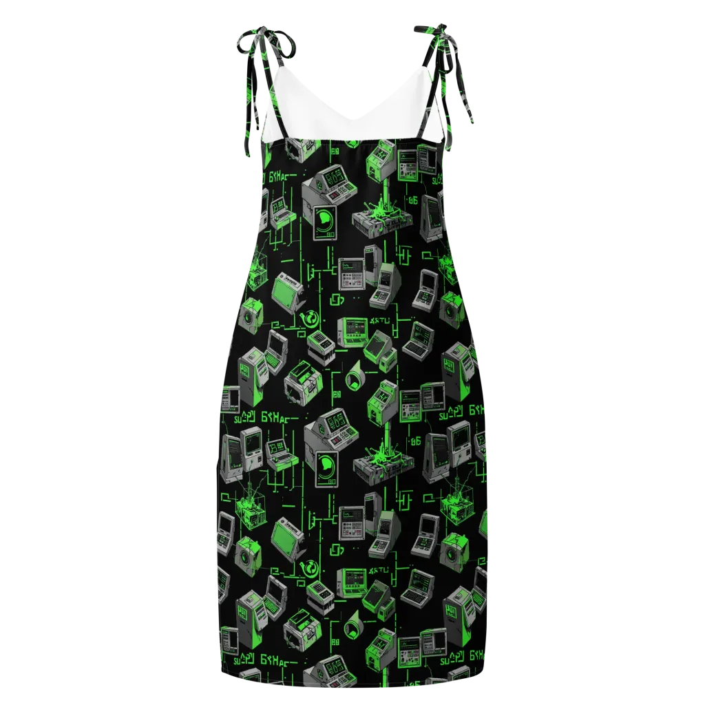 Acid Archive on Slip Dress — Back