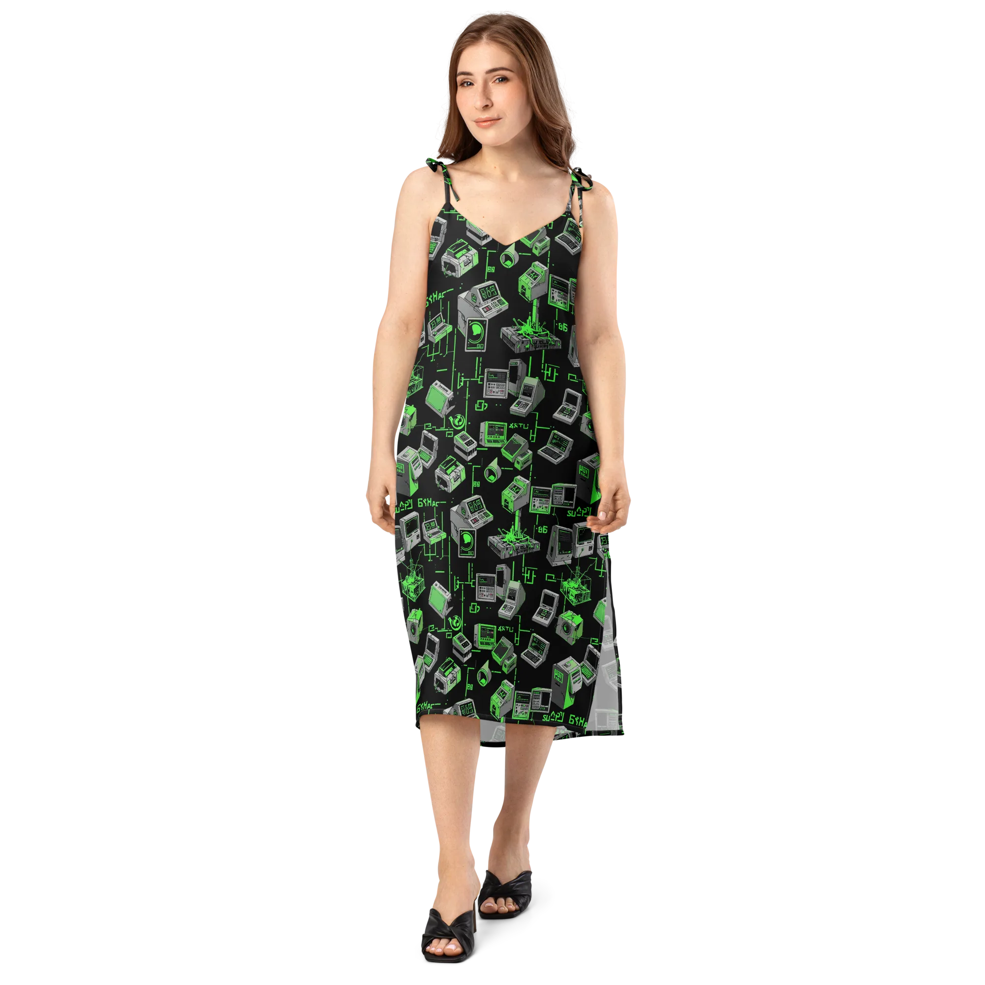 Acid Archive on Slip Dress — Front