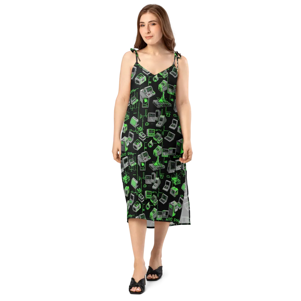 Acid Archive on Slip Dress — Front