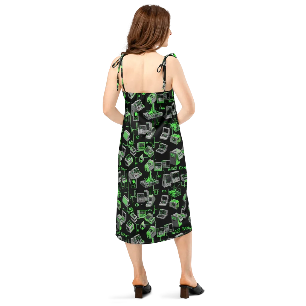 Acid Archive on Slip Dress — Back