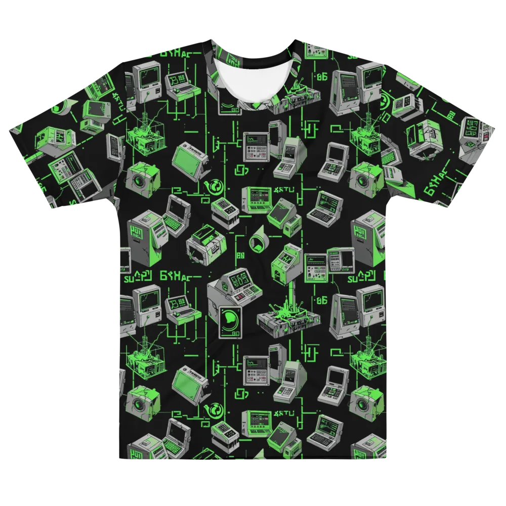 Acid Archive on Men's Cotton Crew Neck T-Shirt — Front