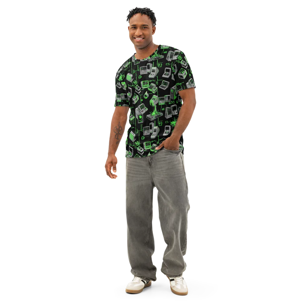 Acid Archive on Men's Cotton Crew Neck T-Shirt — Front