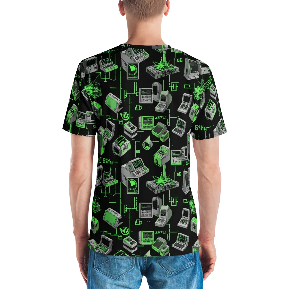 Acid Archive on Men's Crew Neck T-Shirt — Back