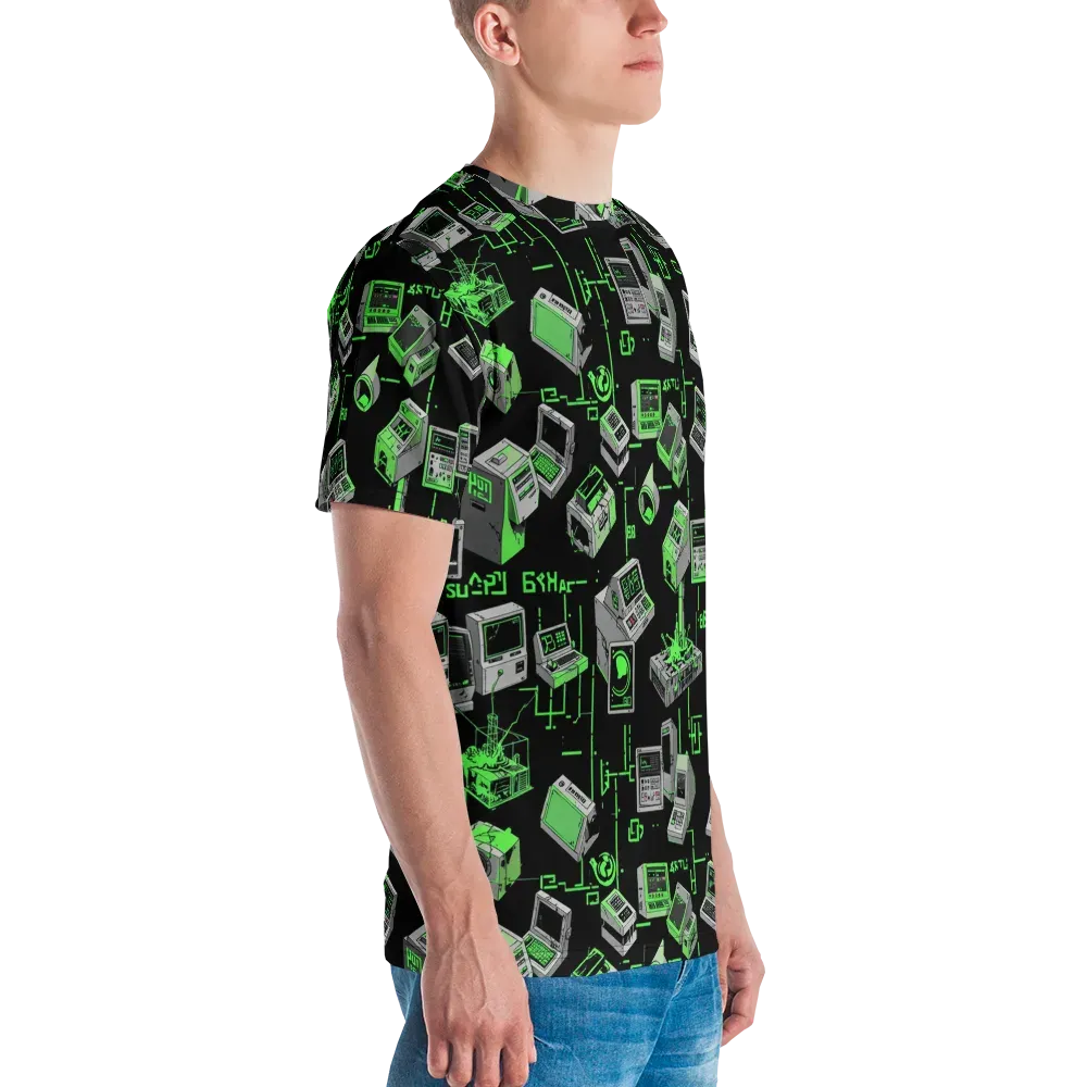 Acid Archive on Men's Crew Neck T-Shirt — Right