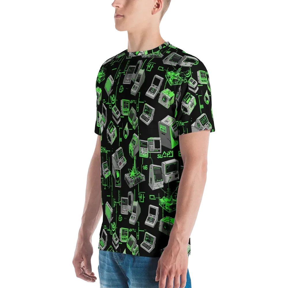 Acid Archive on Men's Crew Neck T-Shirt — Left