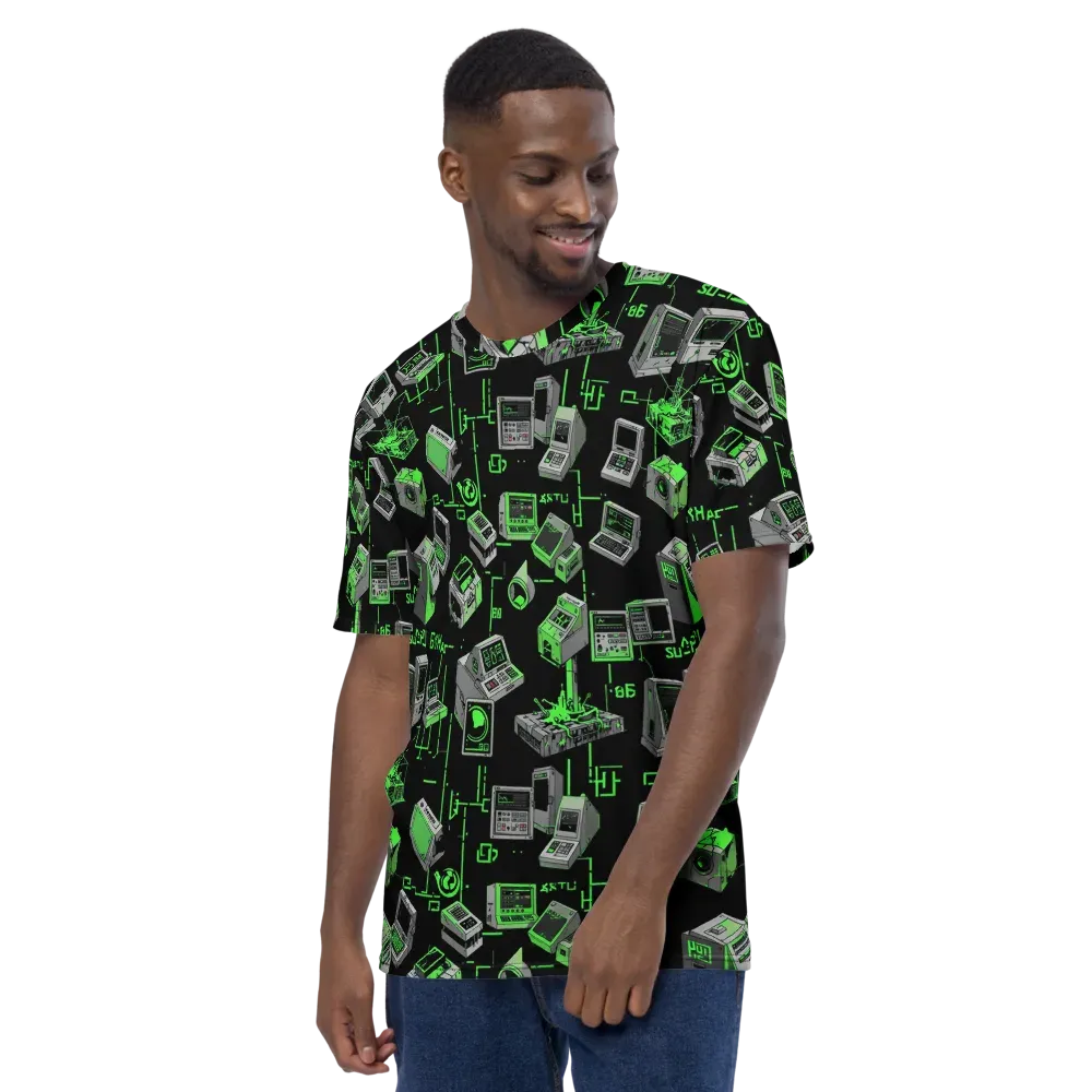 Acid Archive on Men's Crew Neck T-Shirt — Left