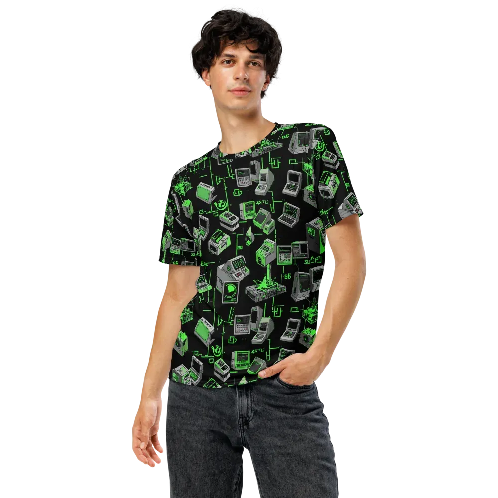 Acid Archive on Men's Crew Neck T-Shirt — Front