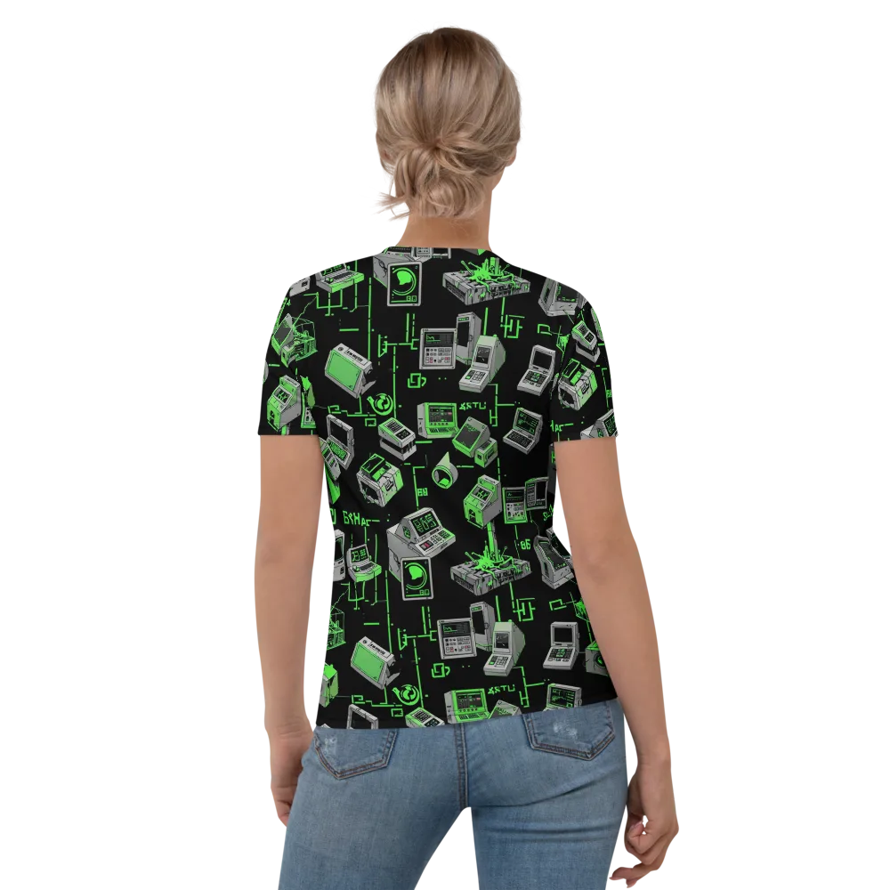 Acid Archive on Women's Crew Neck T-Shirt — Back