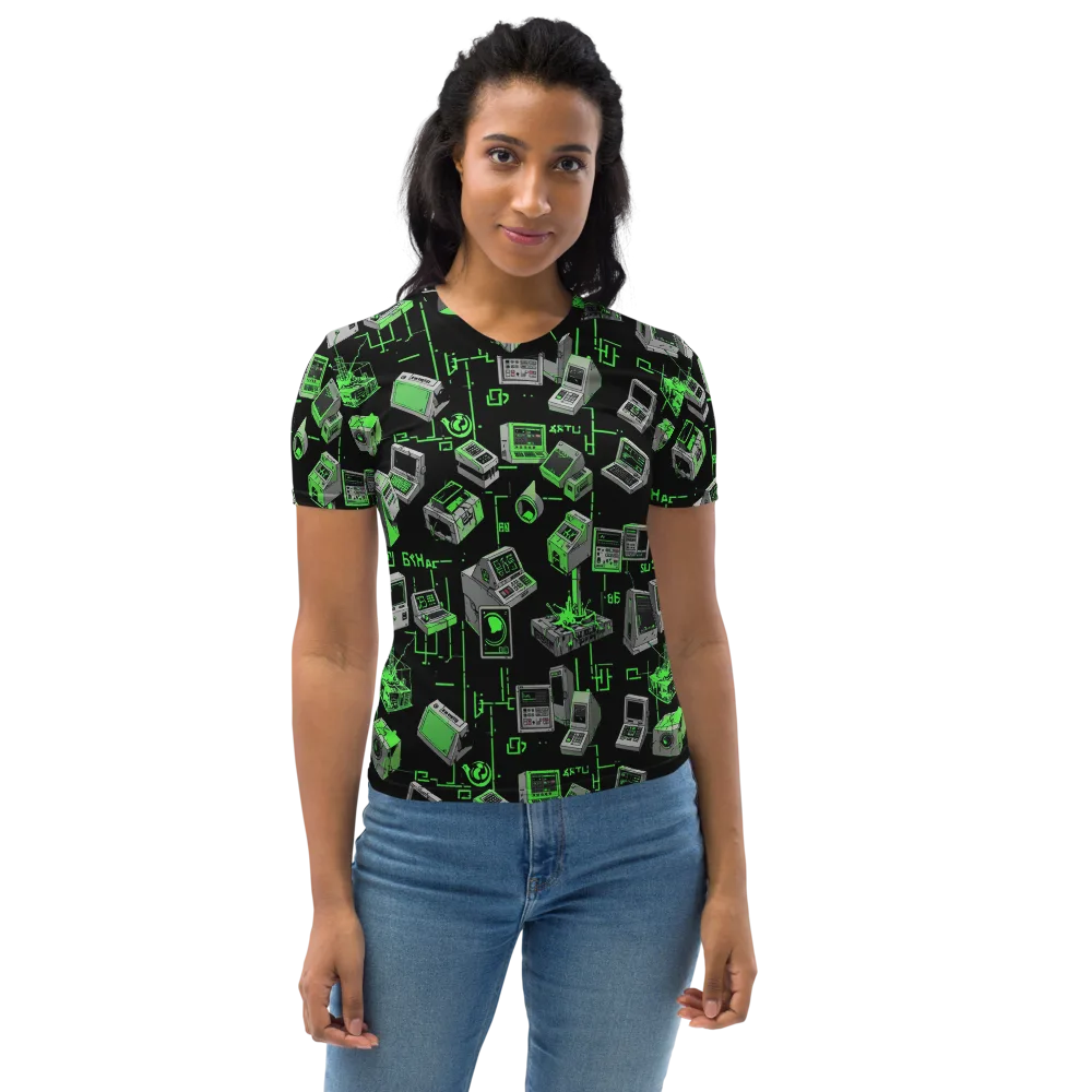 Acid Archive on Women's Crew Neck T-Shirt — Front