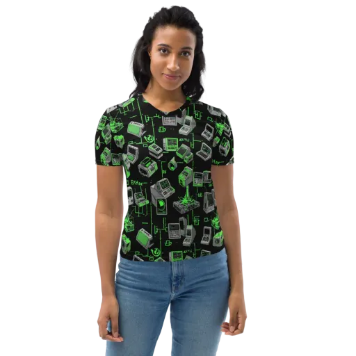 Acid Archive on a Women's Crew Neck T-Shirt