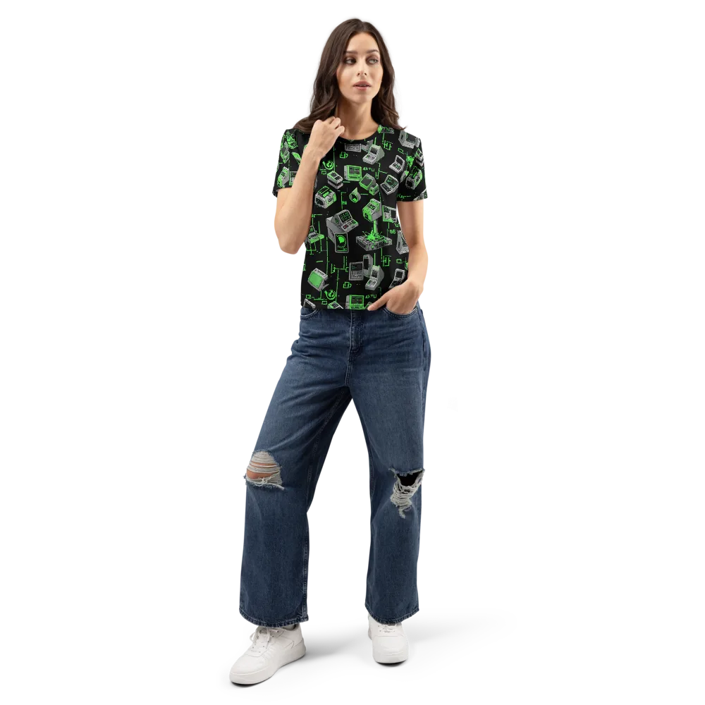 Acid Archive on Women's Crew Neck T-Shirt — Front