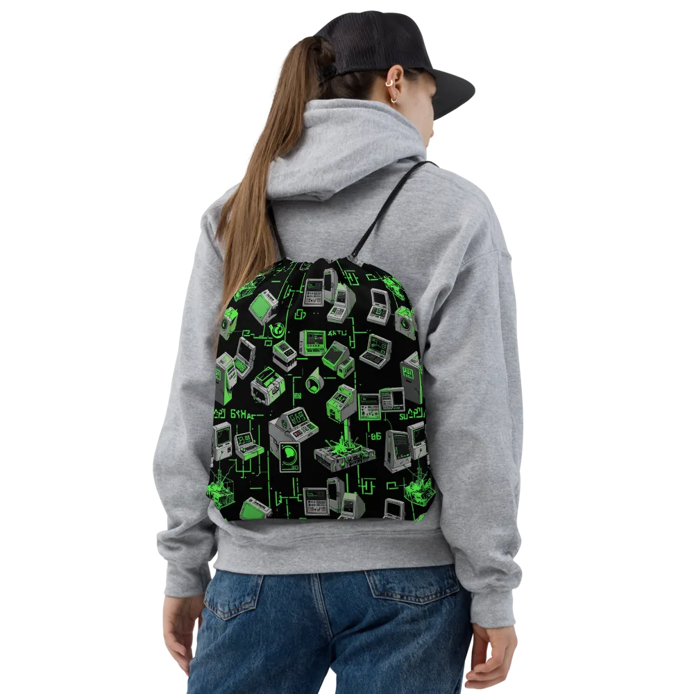 Acid Archive on Drawstring Bag — Front