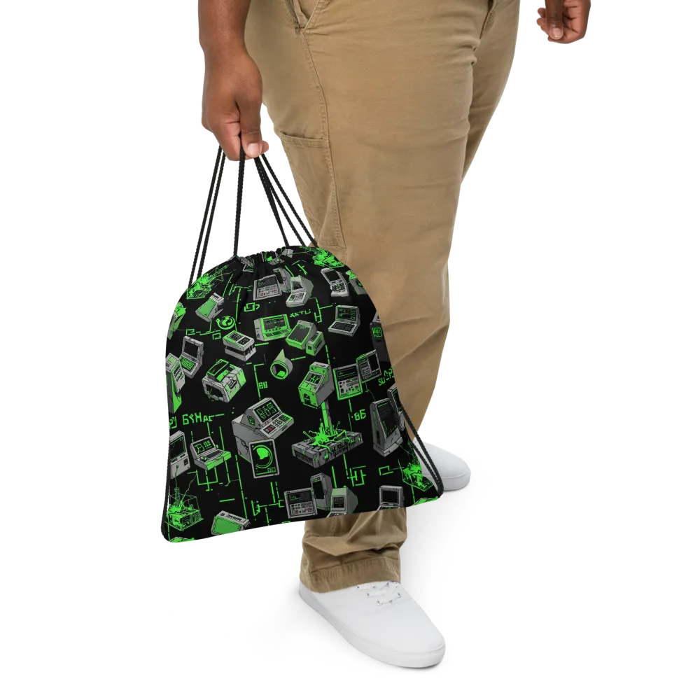 Acid Archive on Drawstring Bag — Front