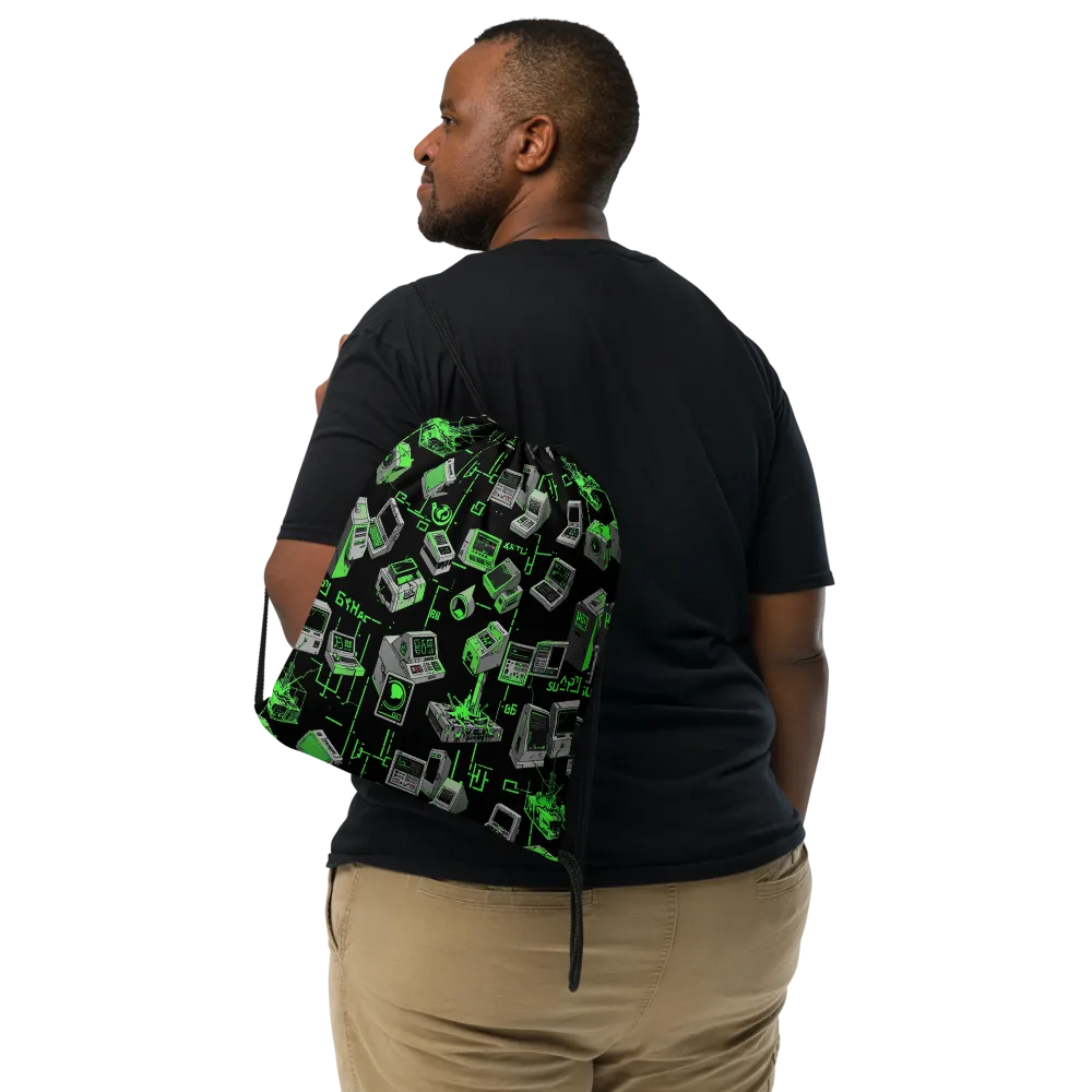 Acid Archive on Drawstring Bag — Front