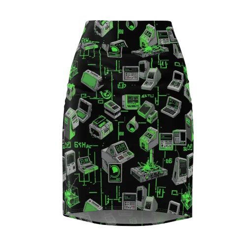Acid Archive on a Pencil Skirt