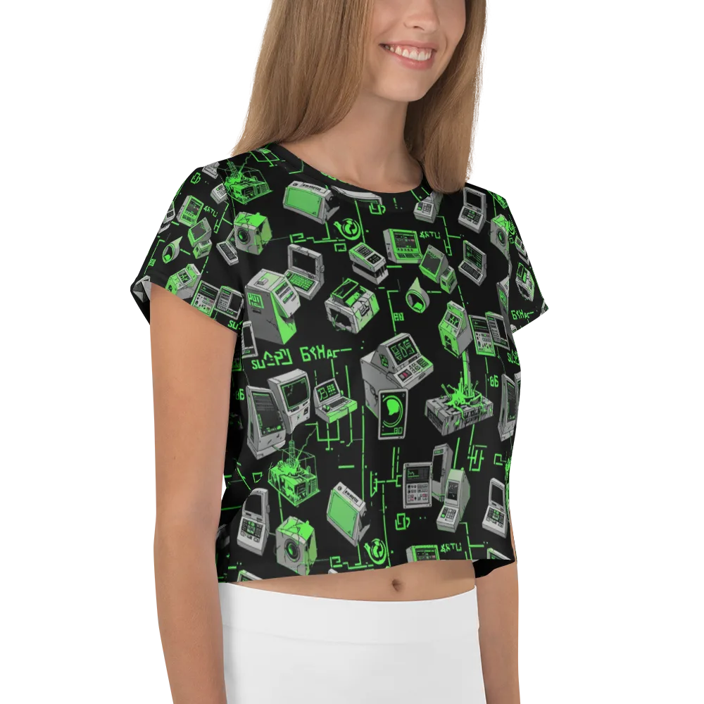 Acid Archive on Crop Tee — Right