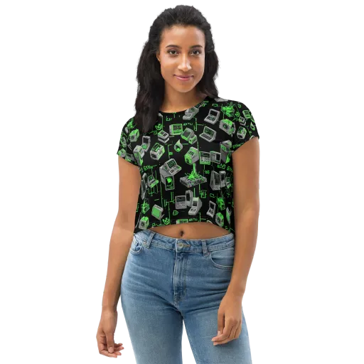Acid Archive on a Crop Tee
