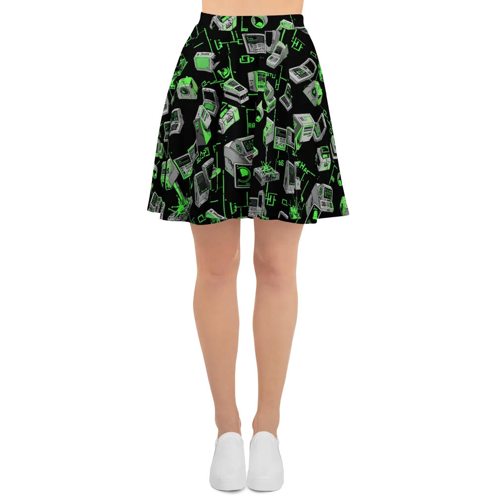 Acid Archive on Skater Skirt — Front