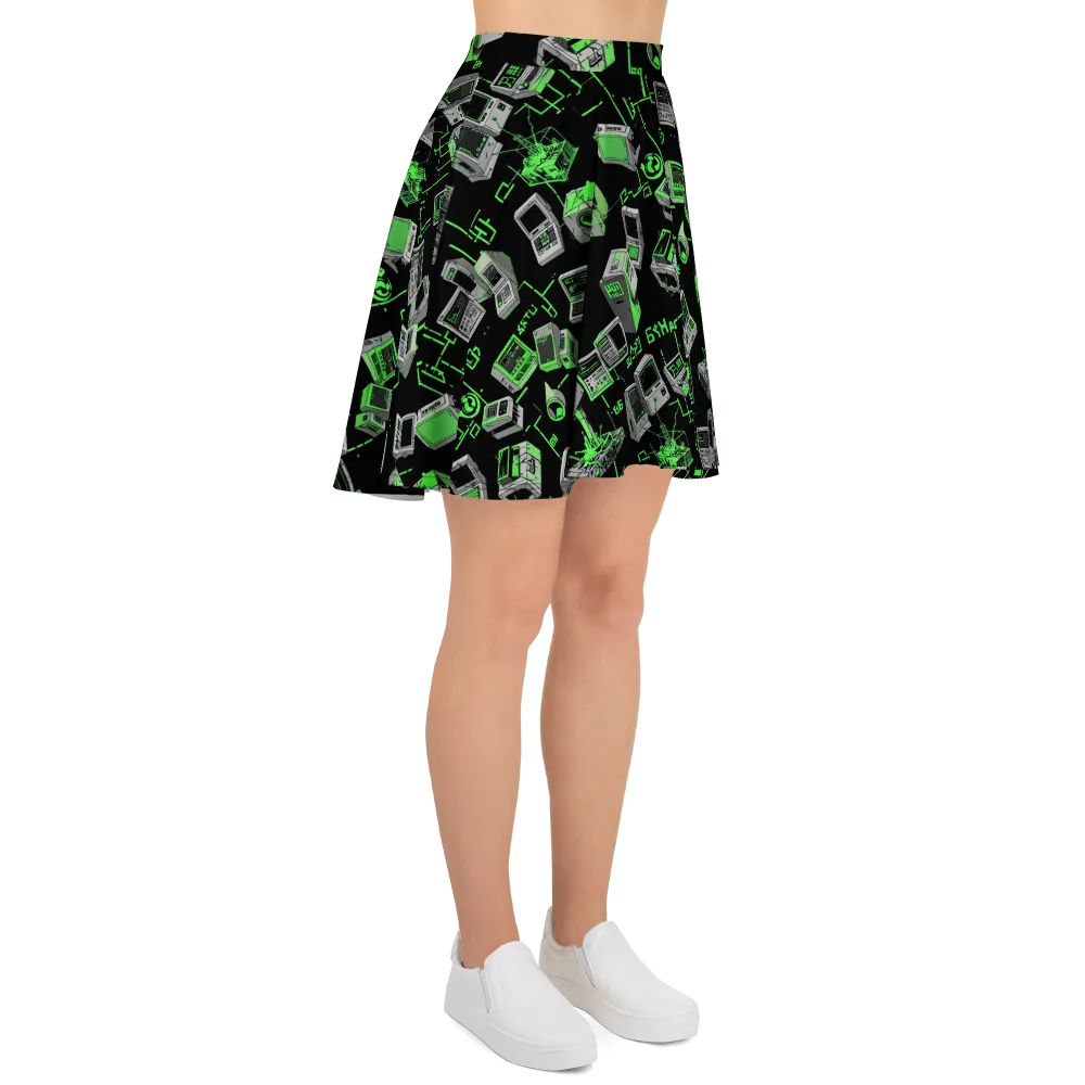 Acid Archive on Skater Skirt — Right