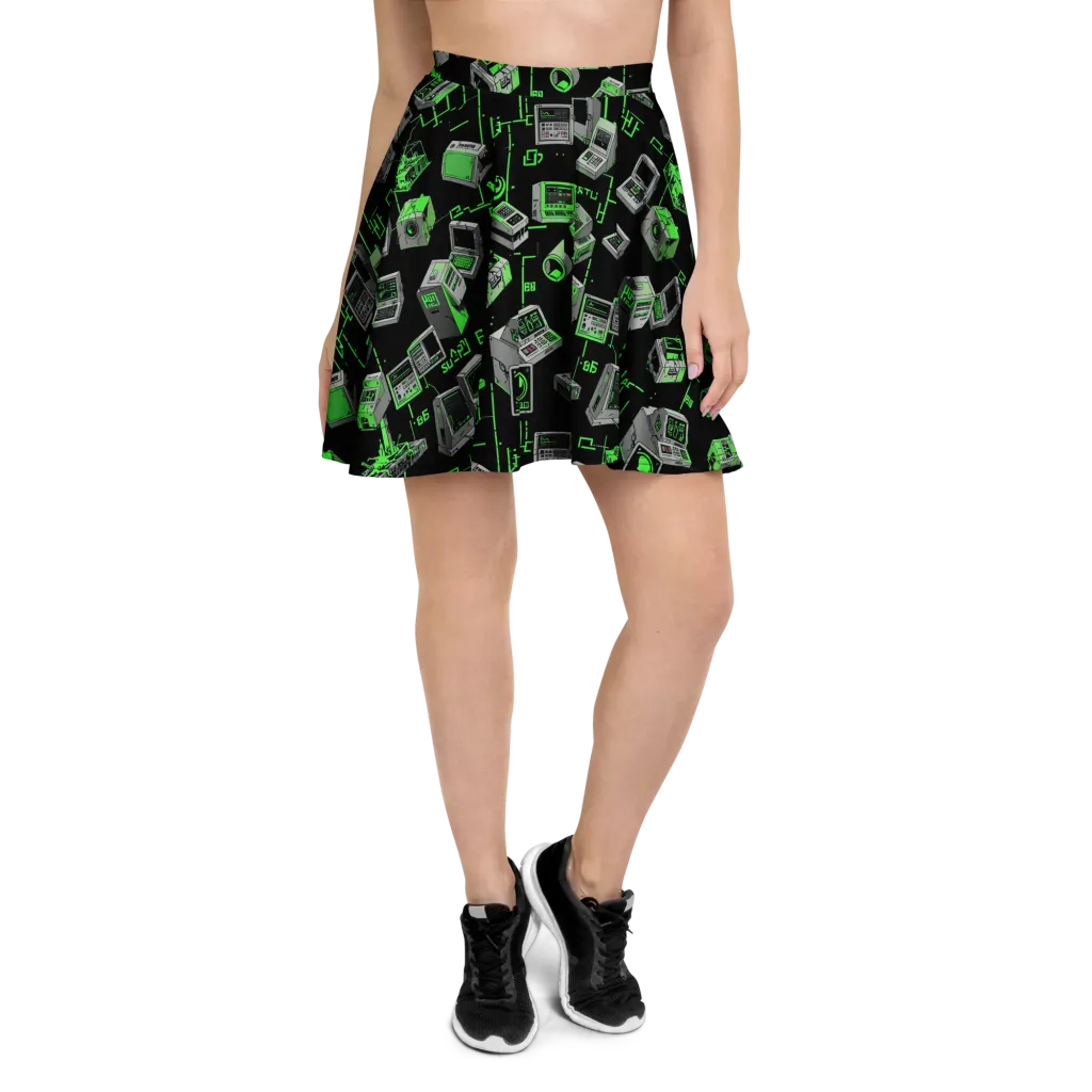 Acid Archive on Skater Skirt — Front