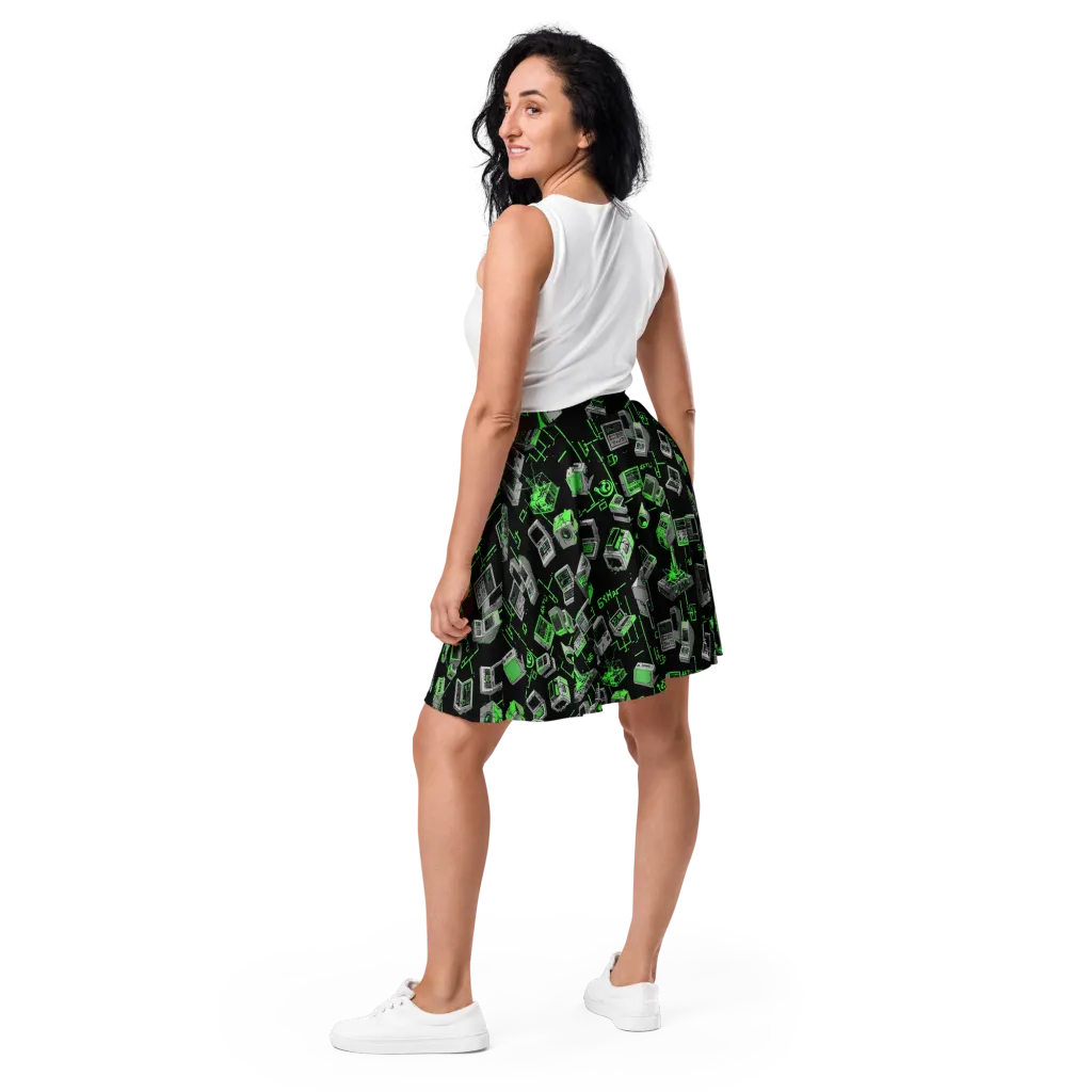 Acid Archive on Skater Skirt — Back