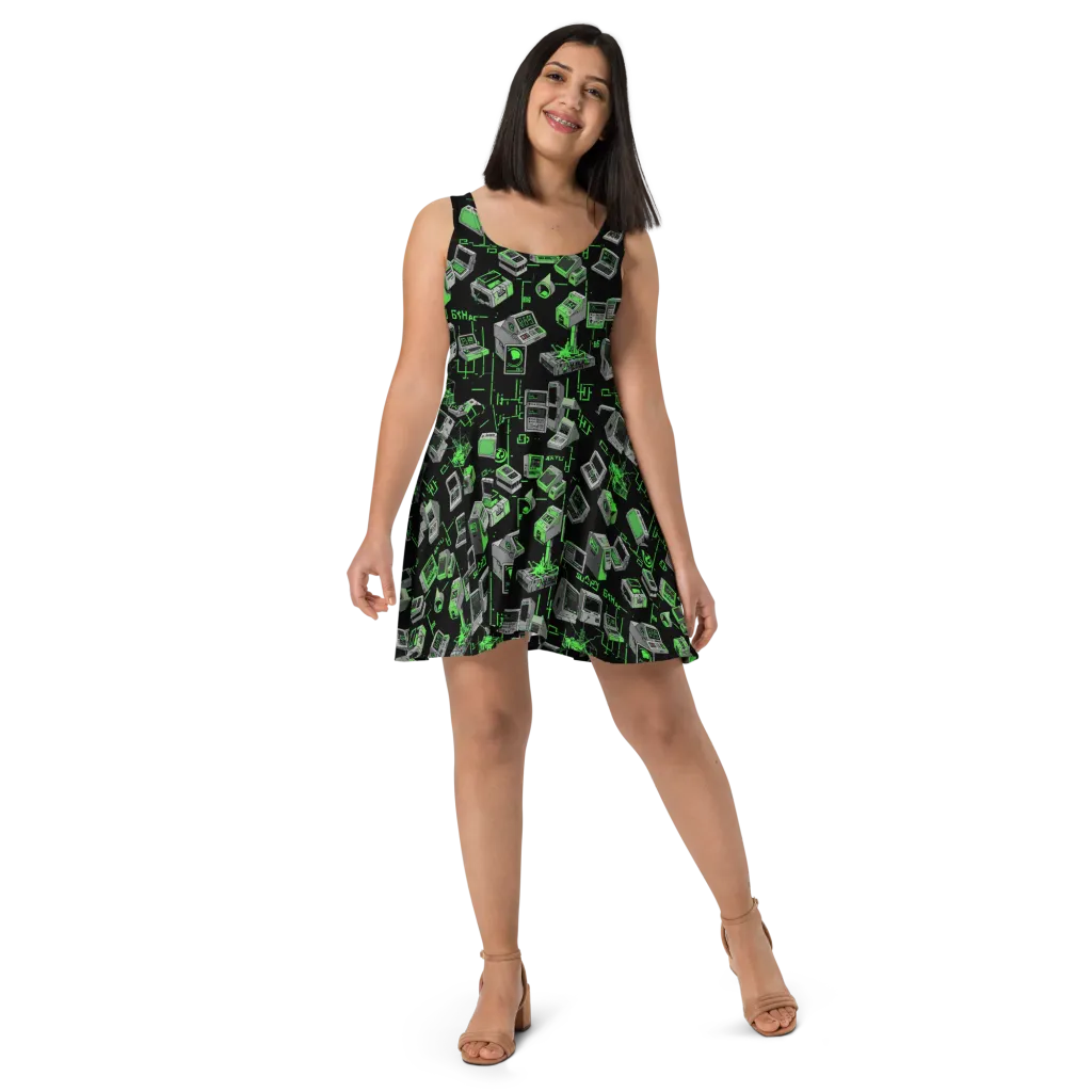 Acid Archive on Skater Dress — Front