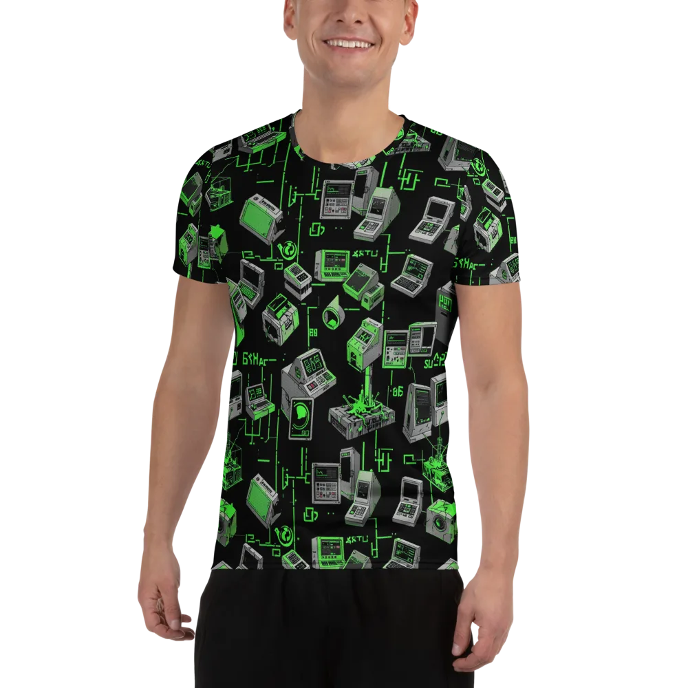 Acid Archive on Men's Athletic T-Shirt — Front