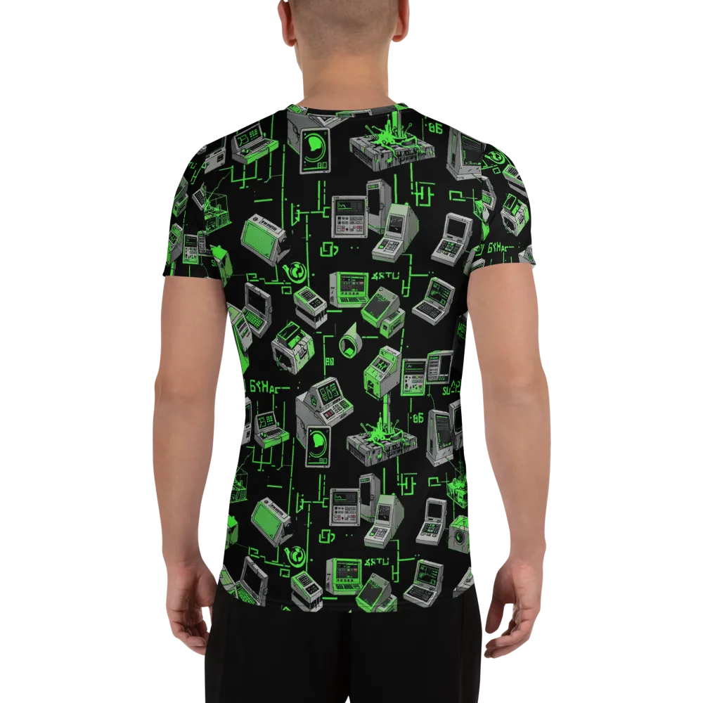 Acid Archive on Men's Athletic T-Shirt — Back