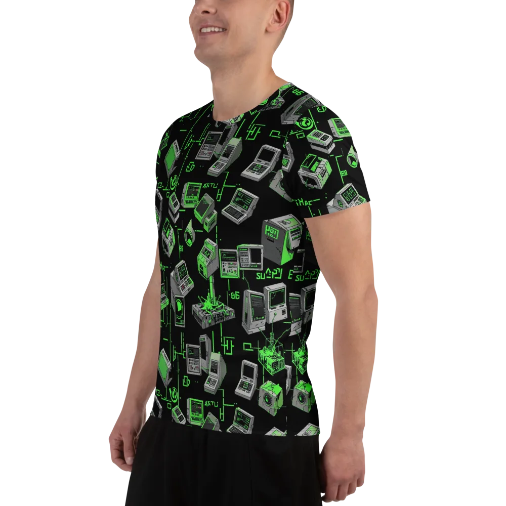 Acid Archive on Men's Athletic T-Shirt — Left