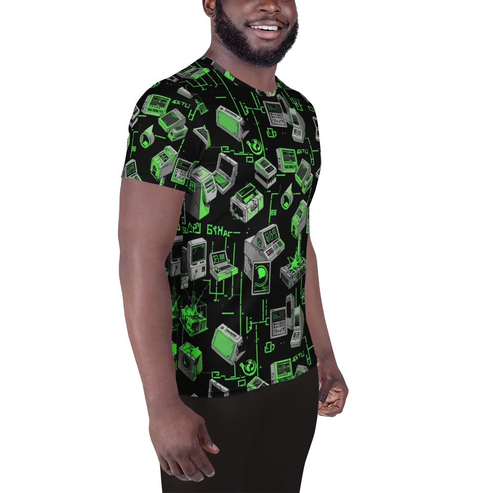 Acid Archive on Men's Athletic T-Shirt — Right