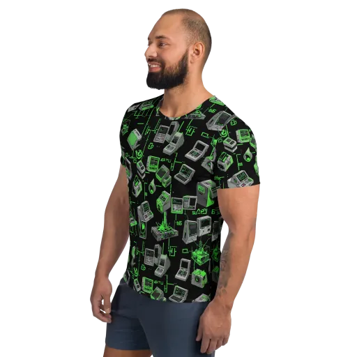 Acid Archive on a Men's Athletic T-Shirt