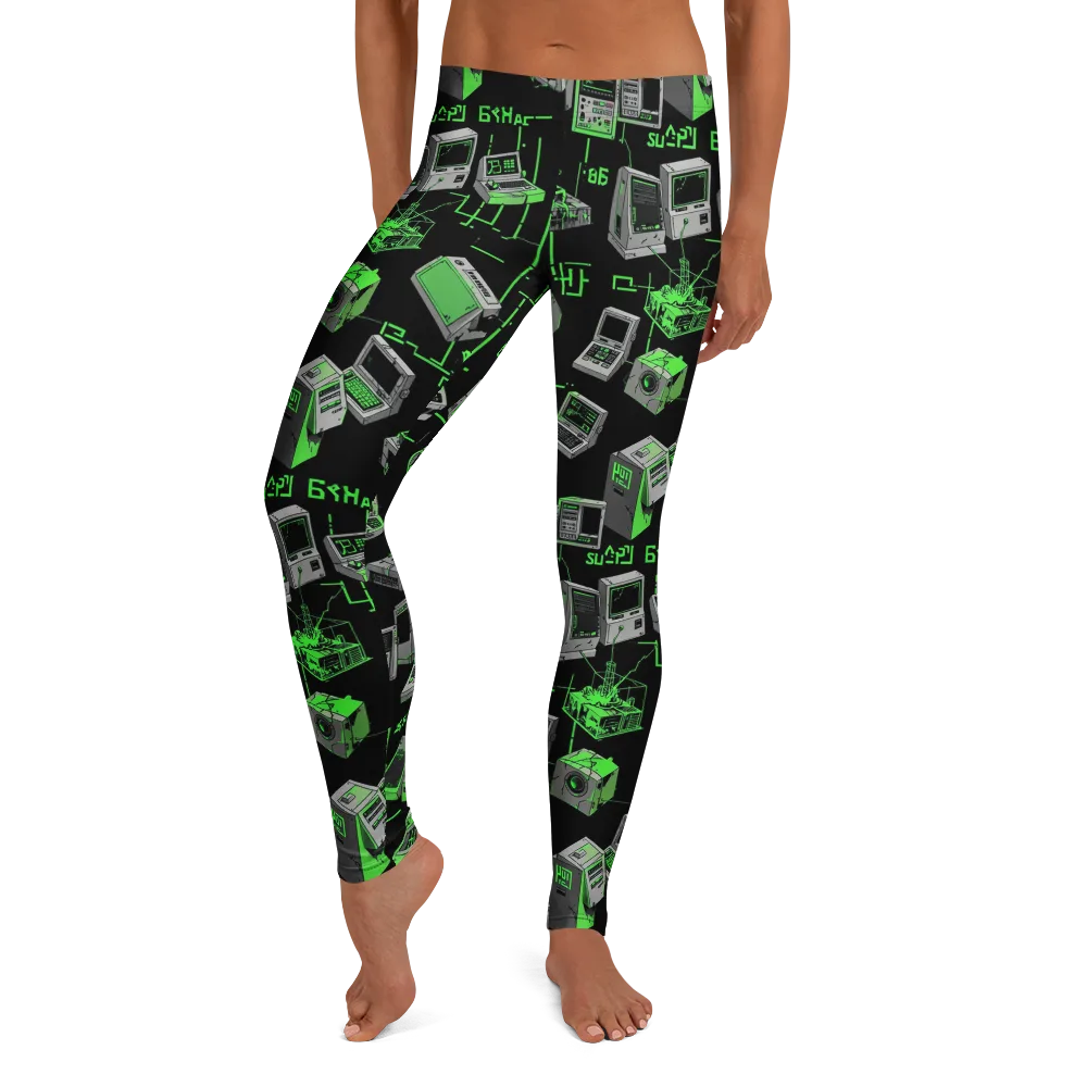 Acid Archive on Leggings — Front