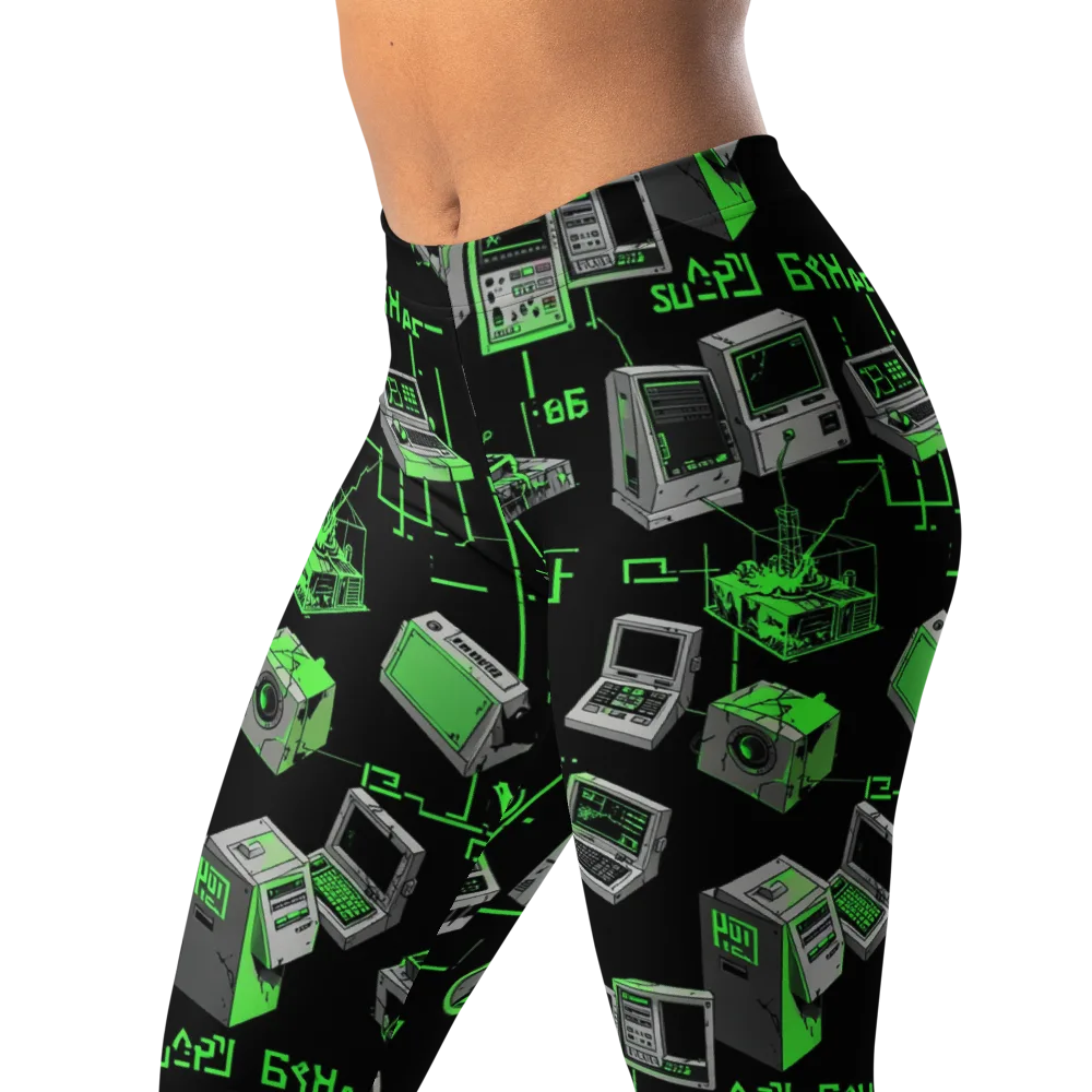 Acid Archive on Leggings — Left Front