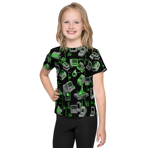 Acid Archive on a Kids Crew Neck T-Shirt