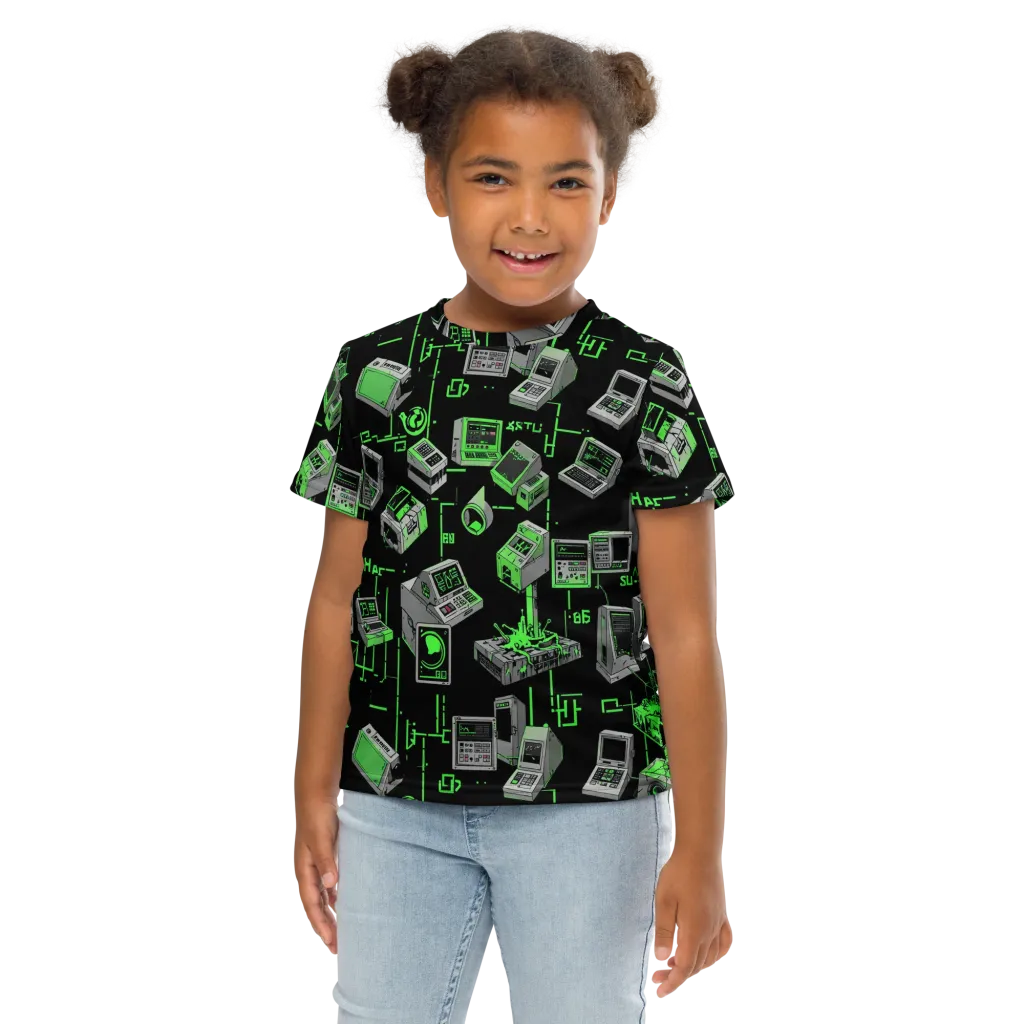 Acid Archive on Kids Crew Neck T-Shirt — Front