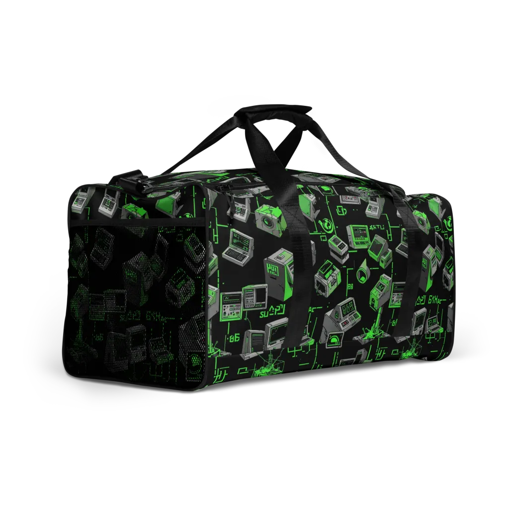 Acid Archive on Duffle Bag — Right Front