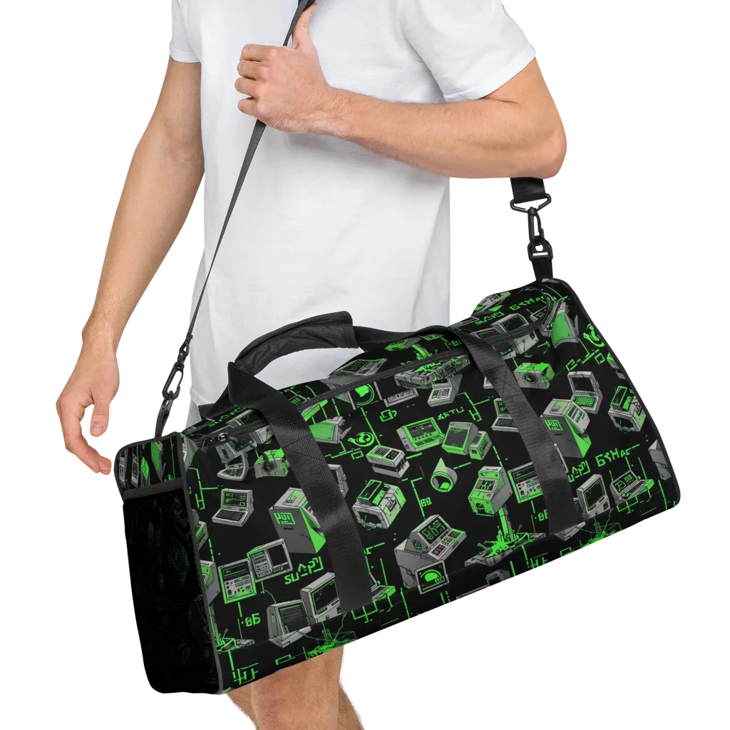 Acid Archive on Duffle Bag — Right Front