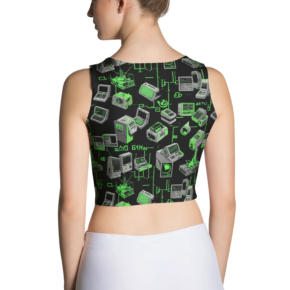 Acid Archive on Crop Top — Back