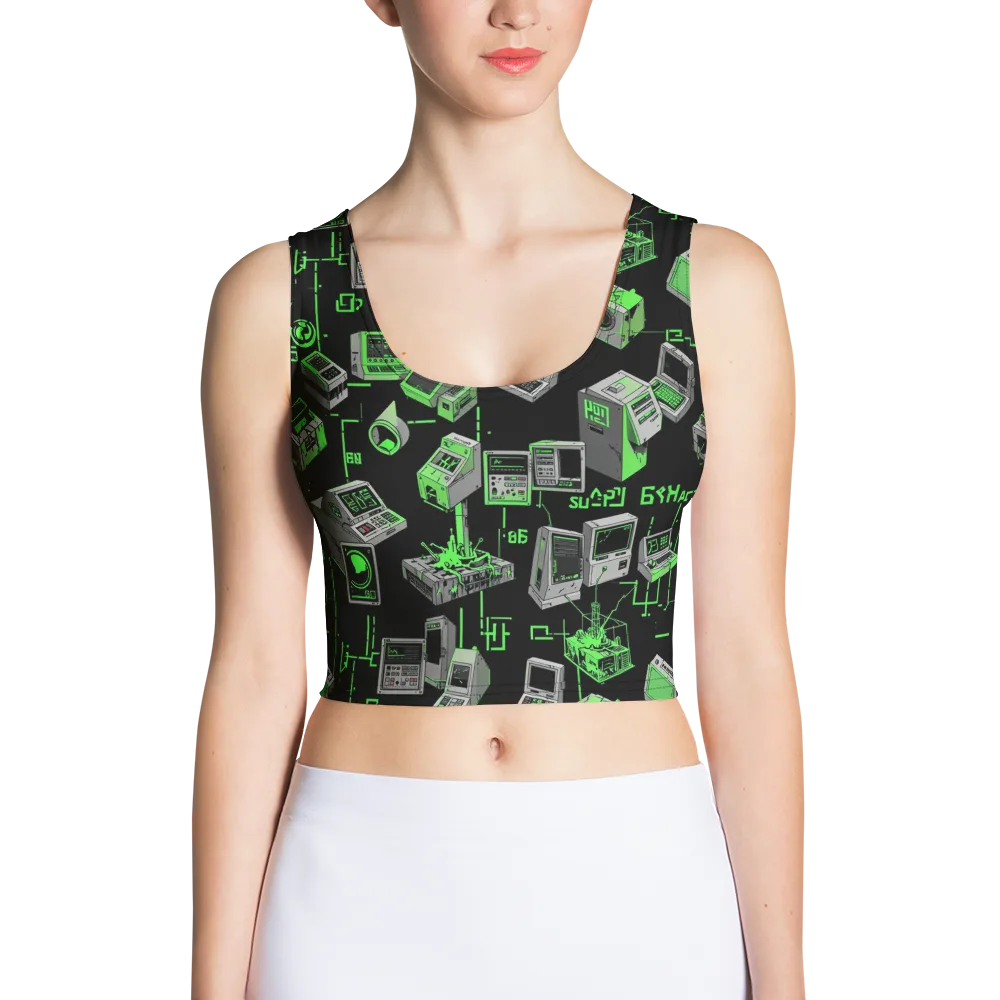 Acid Archive on Crop Top — Front
