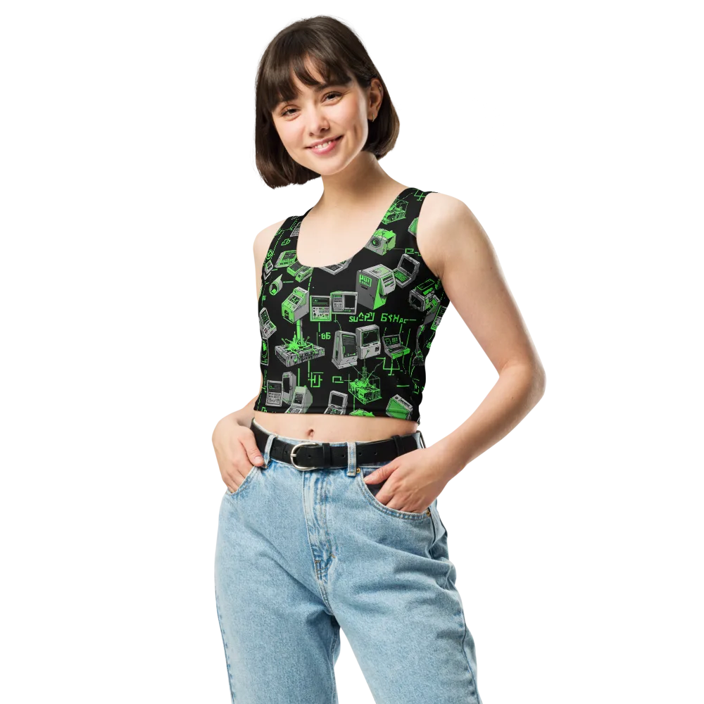 Acid Archive on Crop Top — Front
