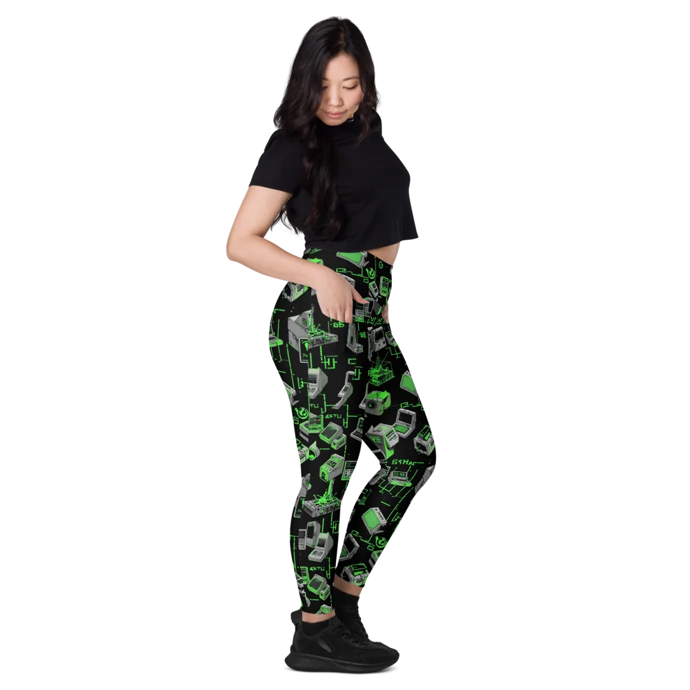 Acid Archive on Leggings with Pockets — Right