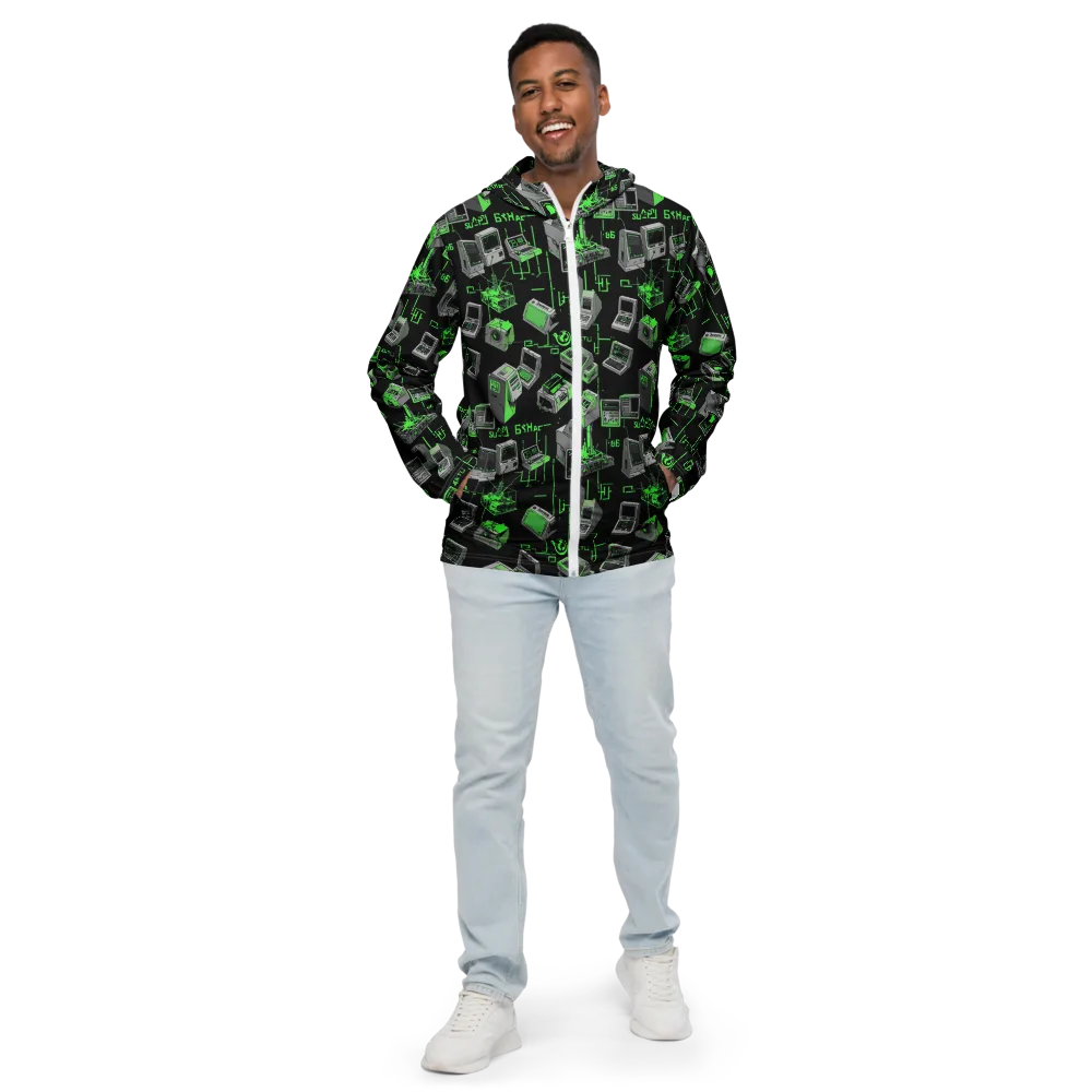 Acid Archive on Men's Windbreaker — Front